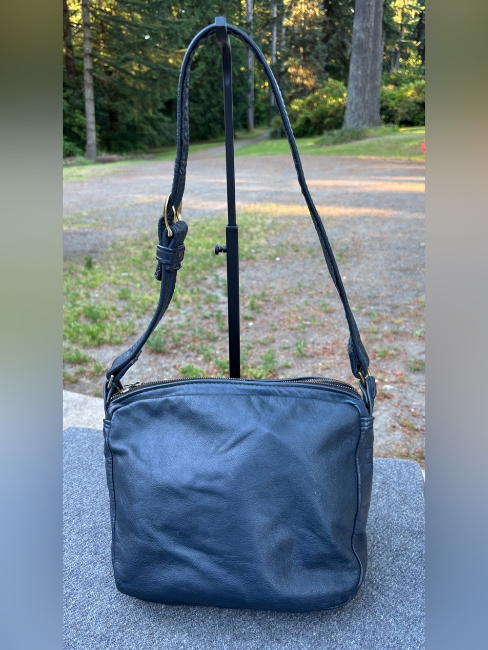 Guardian Leather Navy Concealed Carry Purse Made in USA - Picture 2 of 14
